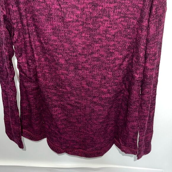 SO, Women's Wine Chalet Heather V-Neck Long Sleeve Pullover Sweater Small NWT - Picture 8 of 8